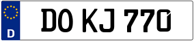 Trailer License Plate